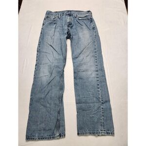 Levis 514 Jeans Mens 36x32 Light Wash Blue Straight Leg Denim Pants Casual
